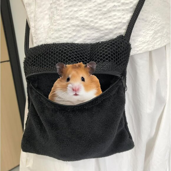 2 Pics Sugar Glider Pouch and 2 Pics Hamster Leash Small Animal Carry Pouch with - Picture 2 of 5